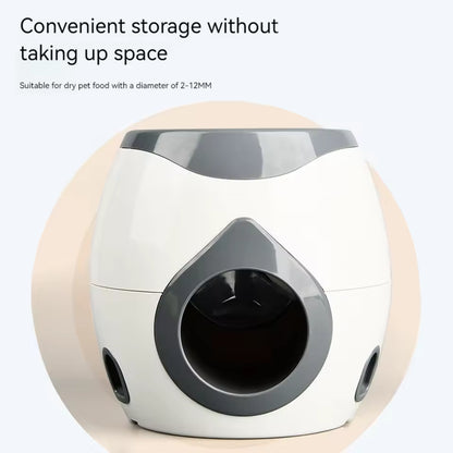 Interactive Dog Ball Launcher with Food Reward – Automatic Tennis Ball Thrower Machine for Small Medium Dogs