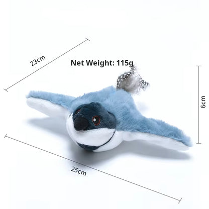 2025 New Electric Bird Cat Toy, Touch-Activated Interactive Chirping & Flapping Wings, Hanging Kitten Play Toy for Indoor Cats