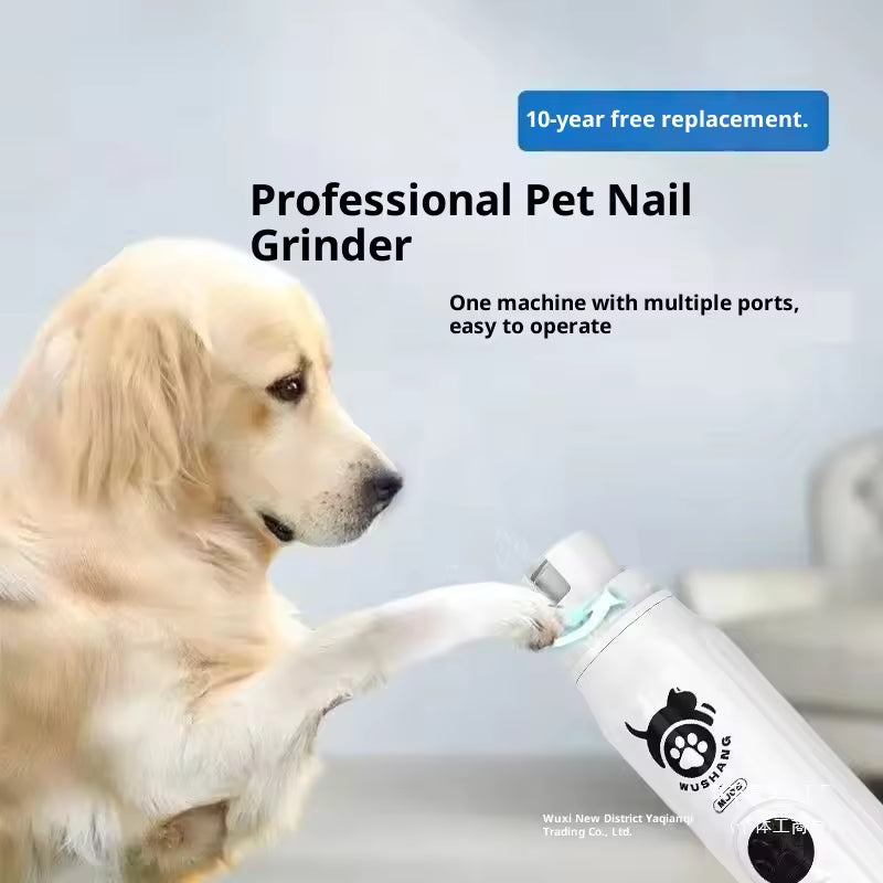 Electric Pet Nail Grinder – Quiet Low-Noise Trimmer & Clipper for Cats & Dogs | Safe Nail Filing Tool