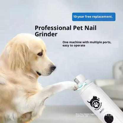 Electric Pet Nail Grinder – Quiet Low-Noise Trimmer & Clipper for Cats & Dogs | Safe Nail Filing Tool