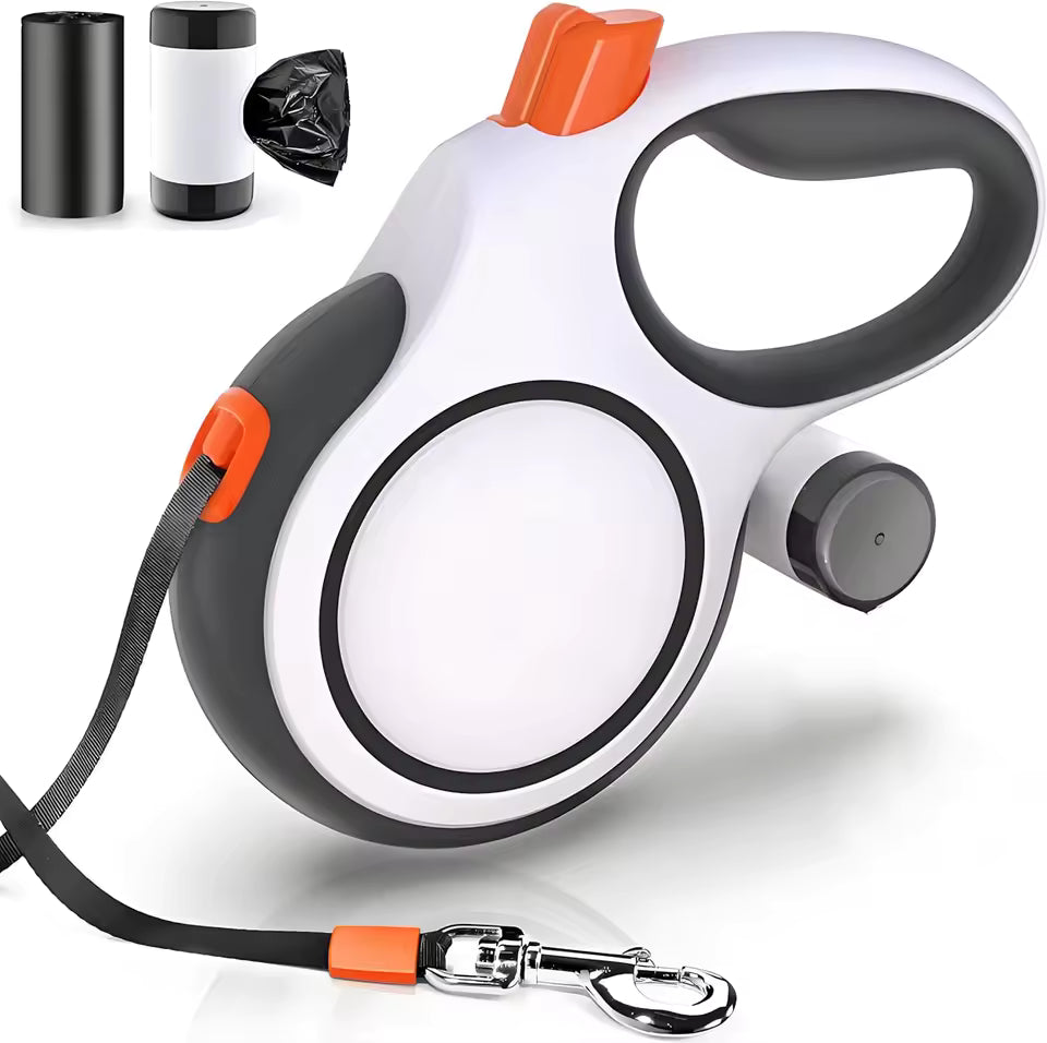 Dog Leash Retractable Roulette Collar for Small Big Dogs Accessories Adjustable Walking Hiking French Bulldog Rop