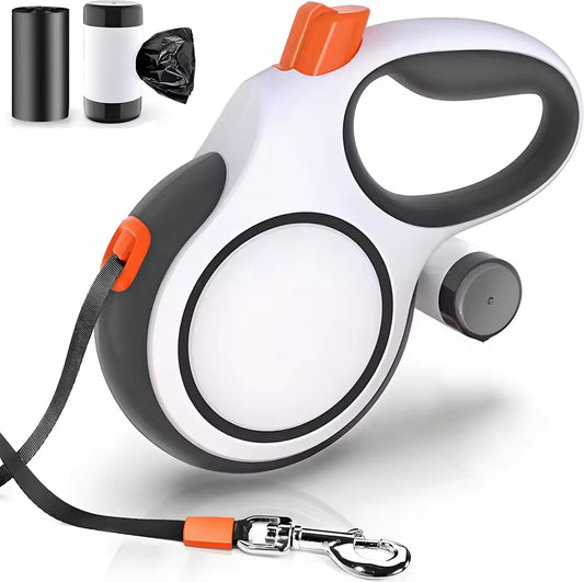 Dog Leash Retractable Roulette Collar for Small Big Dogs Accessories Adjustable Walking Hiking French Bulldog Rop