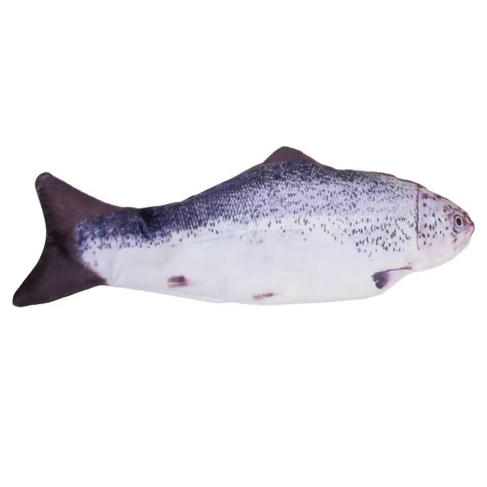New Portable Electric Moving Cat Fish Toy Interactive Flopping Self-Moving Fish Toy USB Charging for Cats/Puppy/Small Dogs